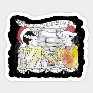 A Monster Christmas Sticker